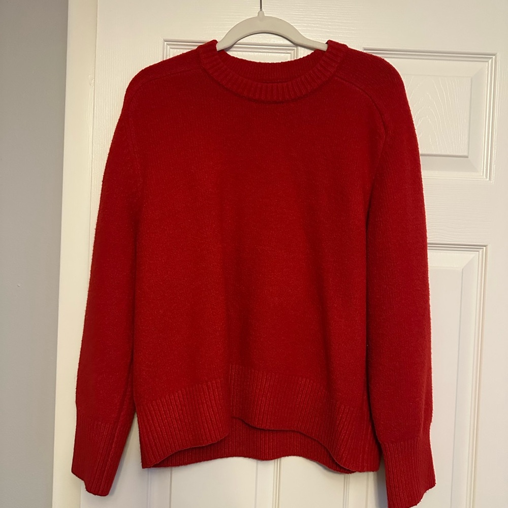 Abercrombie & Fitch Madeline Red Crew Neck Sweater